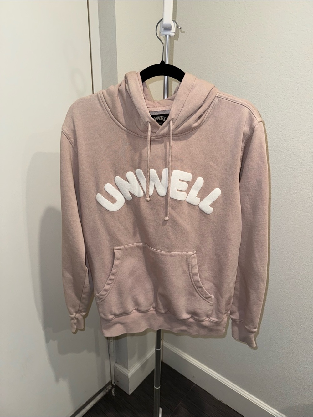 UNWELL Small Pink Hoodie with White Print Cozy ASO Alex Cooper Comfort